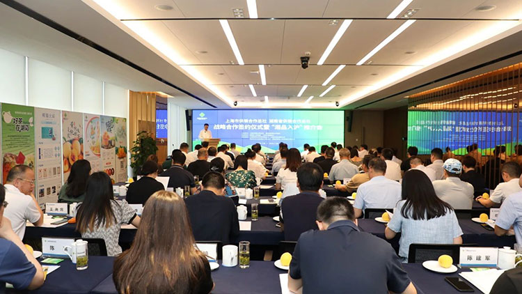 湘滬兩地供銷合作社簽訂戰(zhàn)略合作協(xié)議，首場“湘品入滬”推介會簽約1.57億元